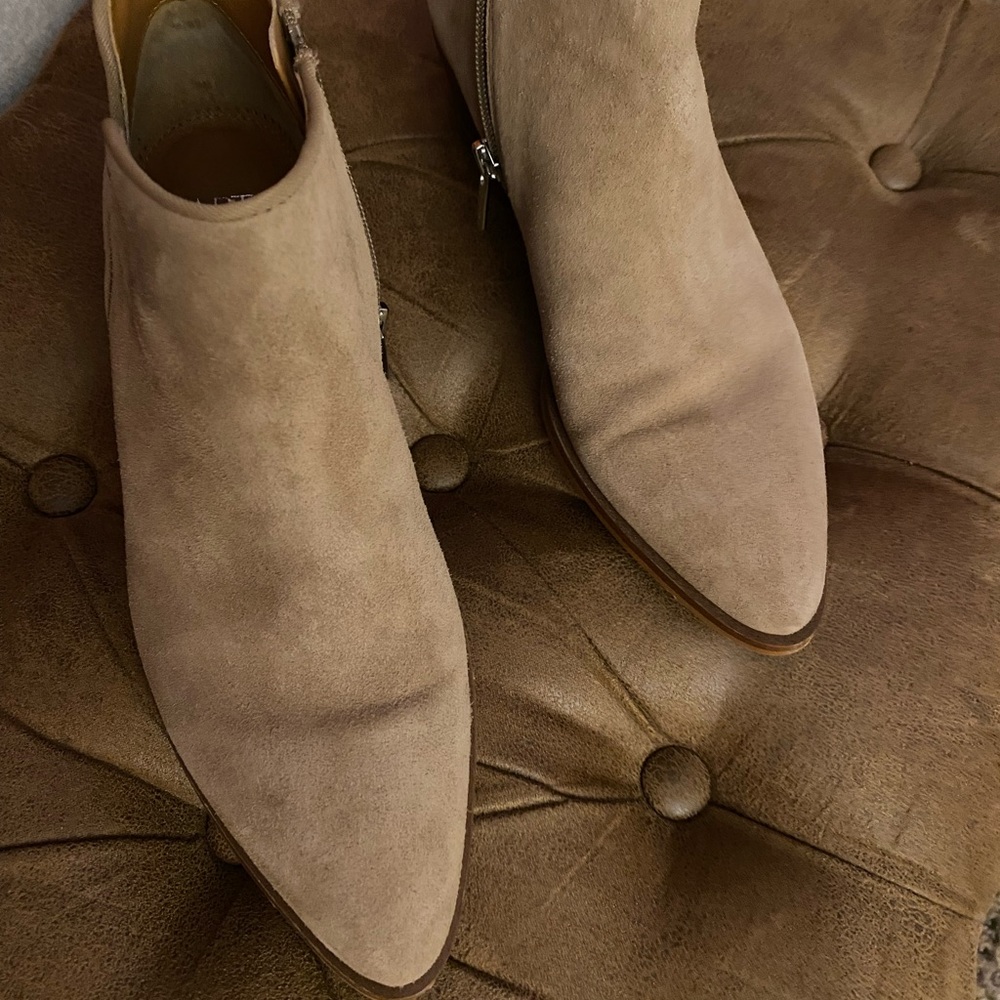 Tan Suede Booties